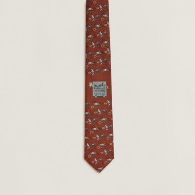 マロン - メンズ シルクネクタイ、ボウタイ、ポケットチーフ | Hermès